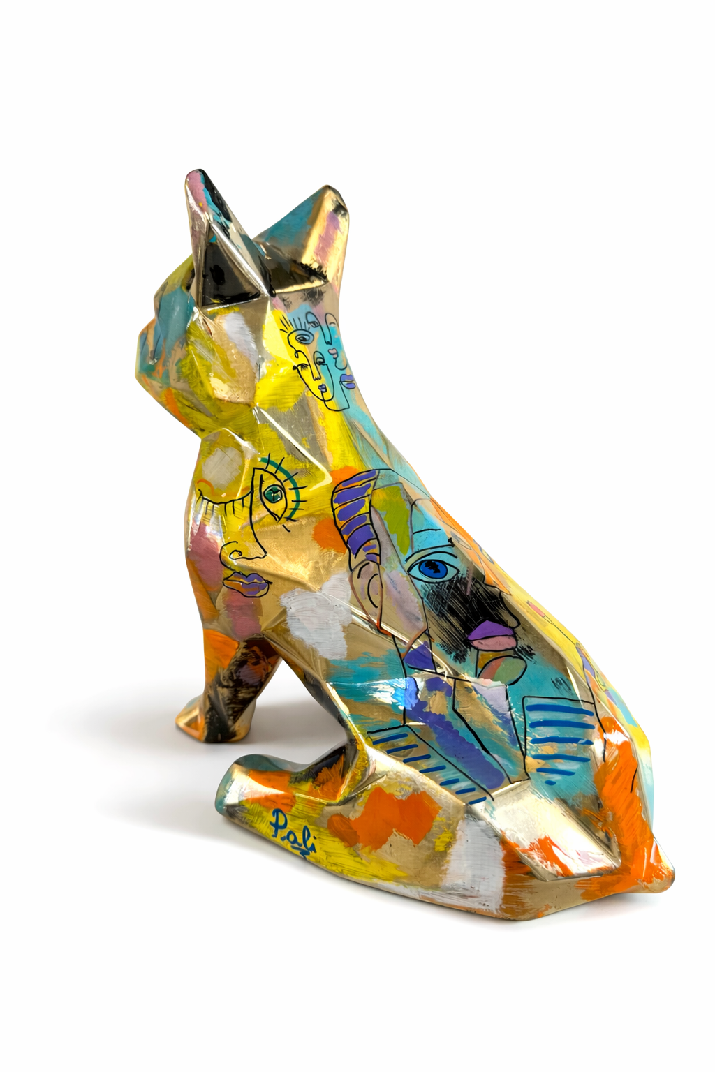 Dog Art - Edition chrome Or 1/1