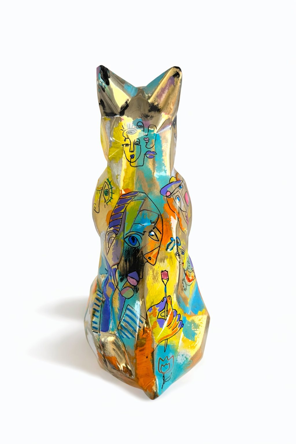 Dog Art - Edition chrome Or 1/1