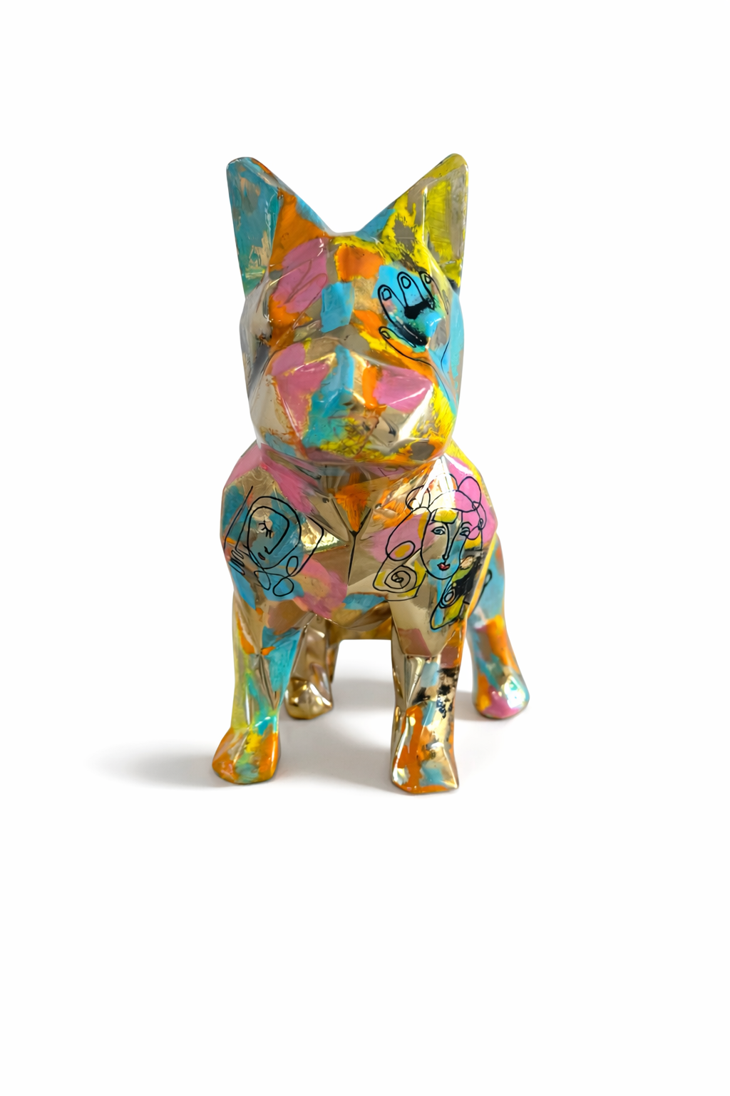 Dog Art - Edition chrome Or 1/1