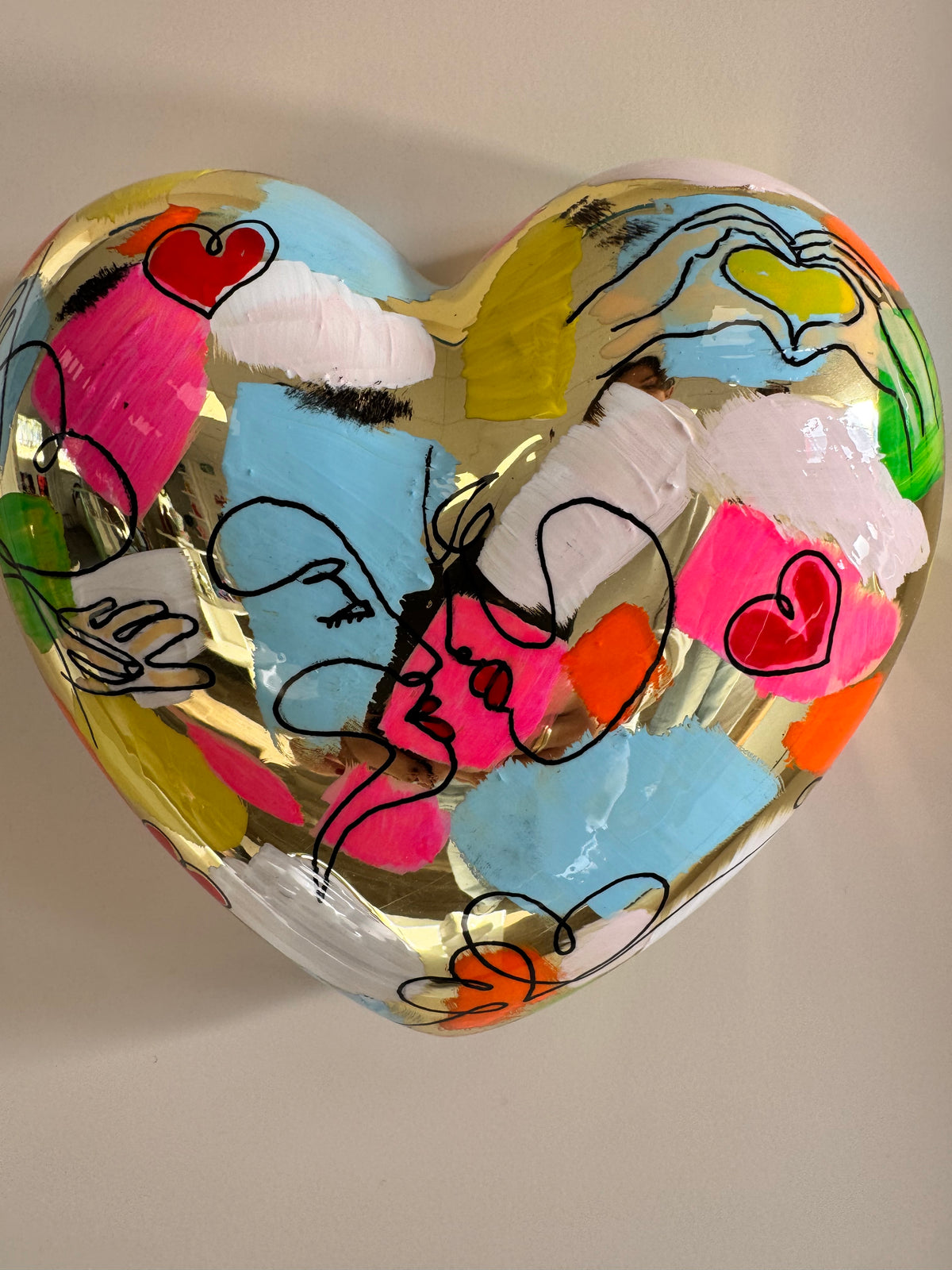 Cadre Cœur "Love" - Pièce Unique
