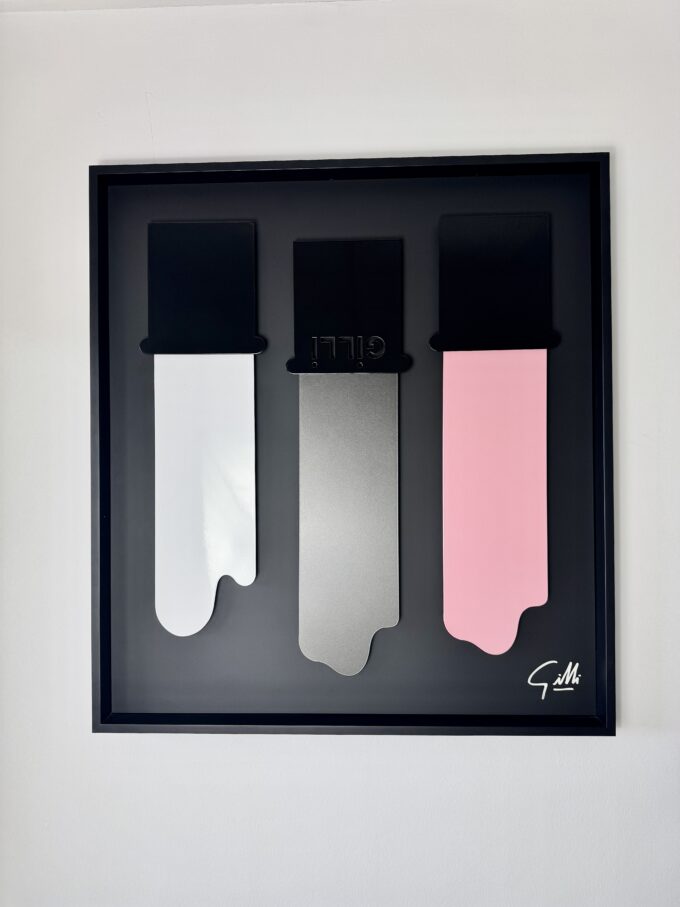 Tri coulées Rose Gris Blanc