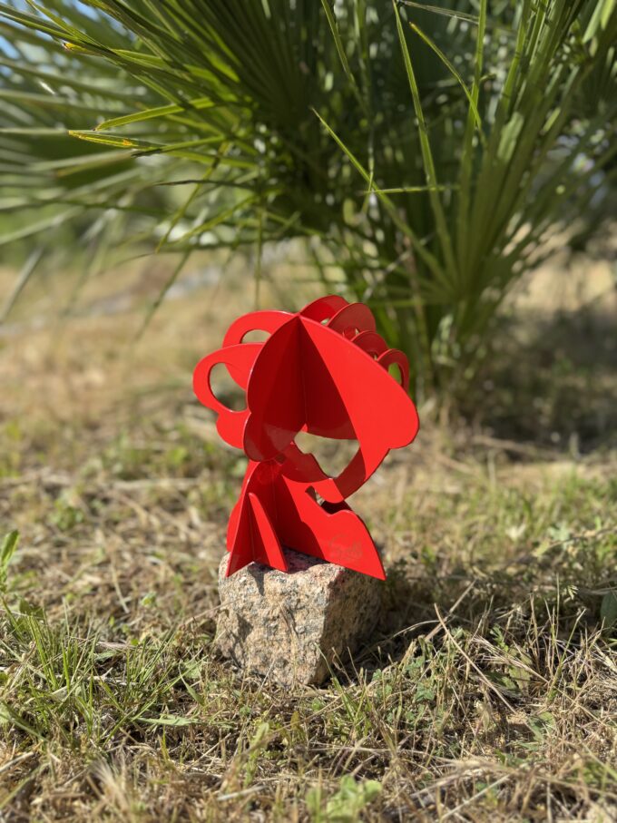 Arbre Pin Parasol - Rouge - 20cm