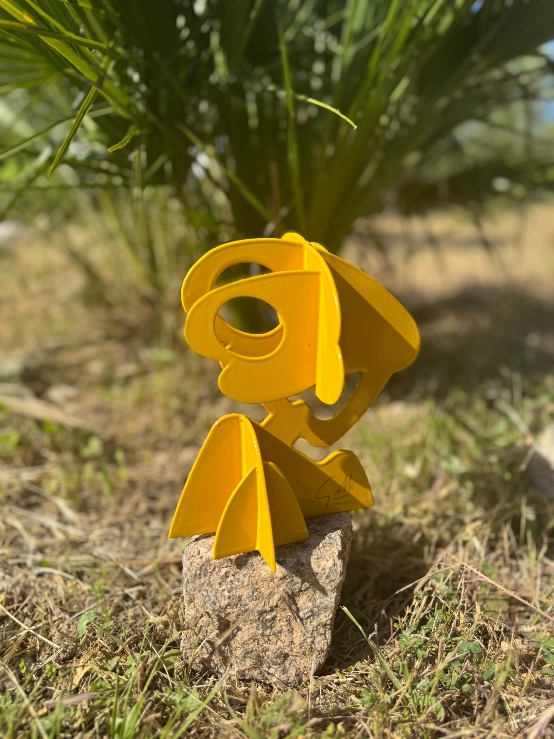 Arbre Pin Parasol - Jaune - 20cm